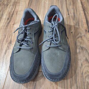 Rockport Gray Suede Lace Tennis Shoes Mens size 9.5